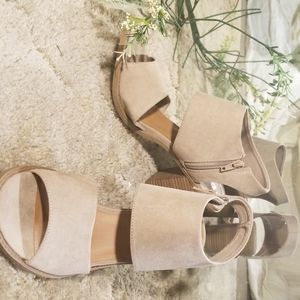 Tan Suede Heels